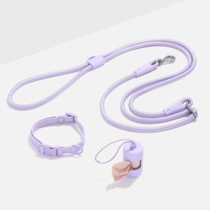 PET-WLK-04-1 Quick-Release Collar + Hands-Free Rope Leash Walk Kit